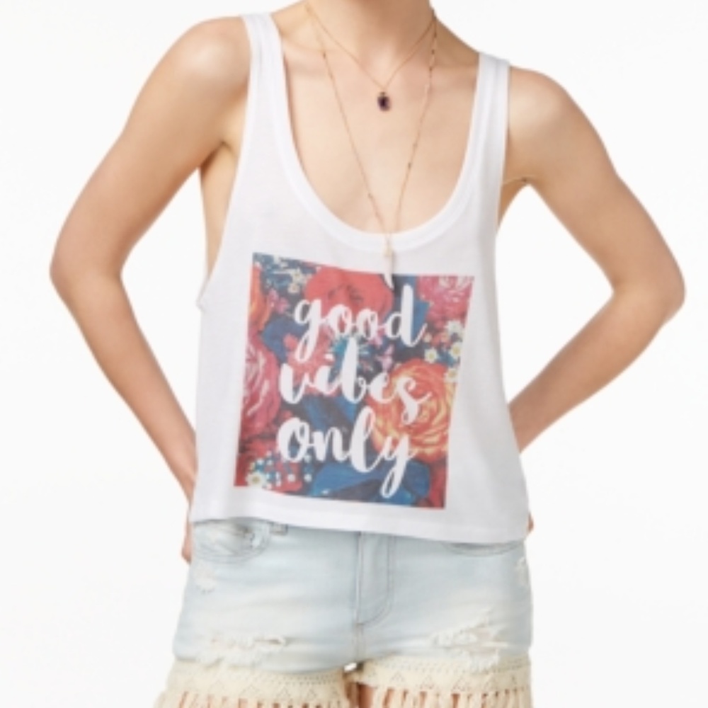 Kid Dangerous Good Vibes Only Graphic Tank Top